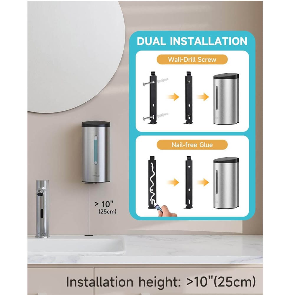 2205 Stainless Steel 750ml Automatic Liquid Soap Dispenser - Image 5