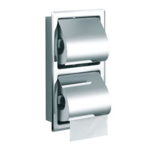 2332L Stainless Steel Double Recessed Toilet Paper Holder