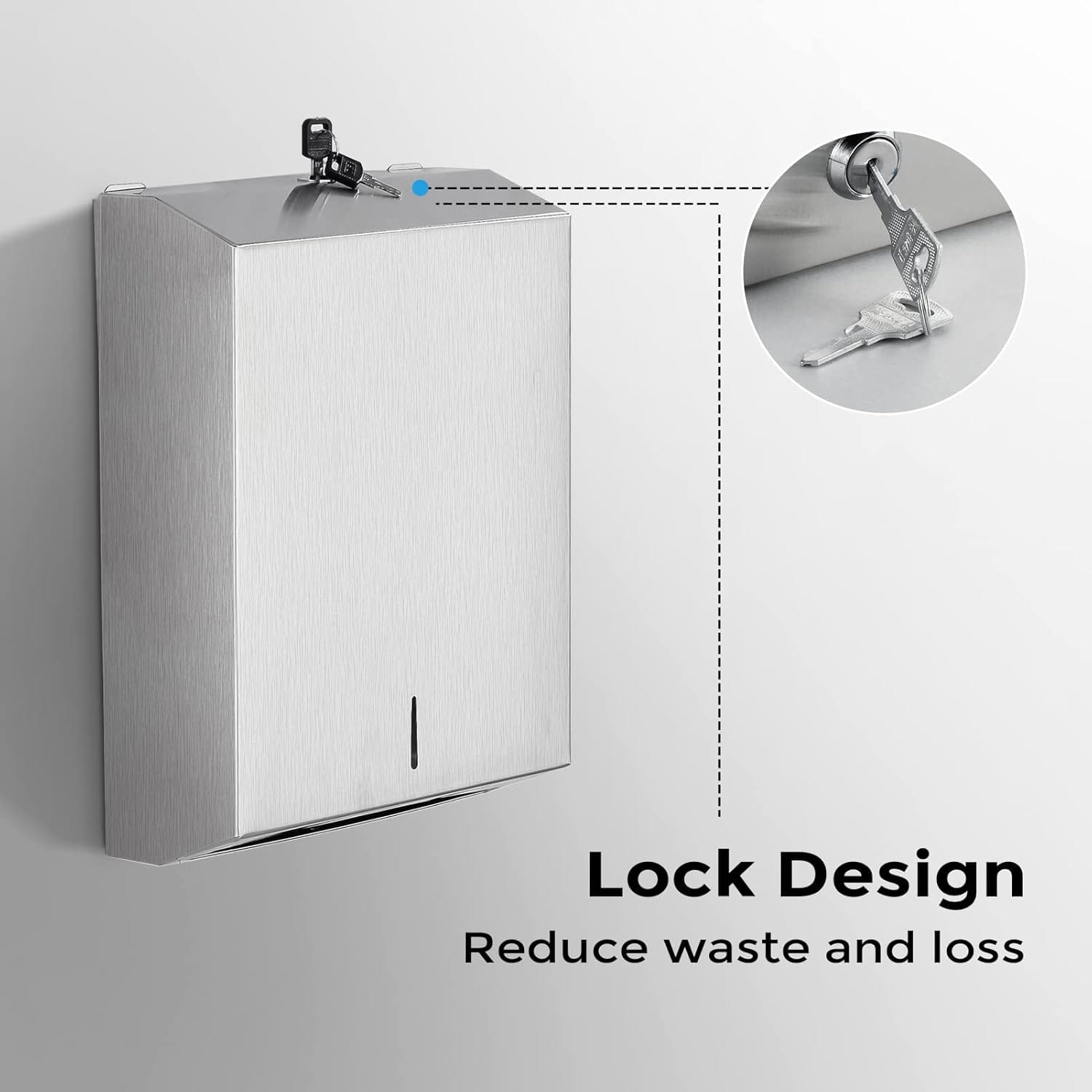 8314A Commercial Multifold Stainless Steel Paper Towel Dispenser - Image 2