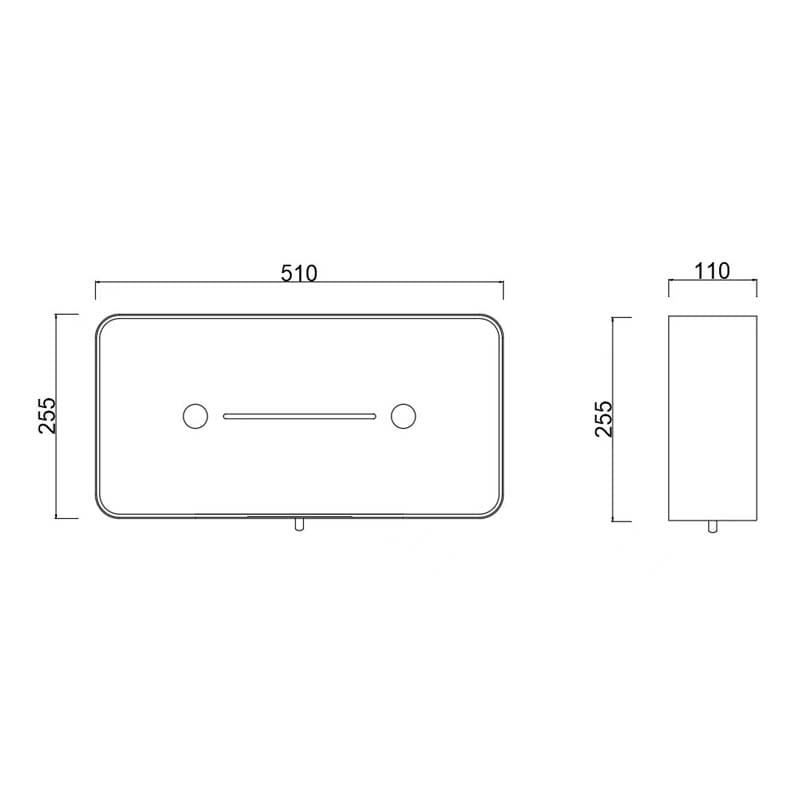 8835 Wall Mount Double Jumbo Roll Toilet Paper Dispenser - Image 2
