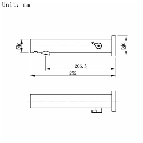 LT0020 Wall Mount Washroom Sensor Sink Tap - Image 2