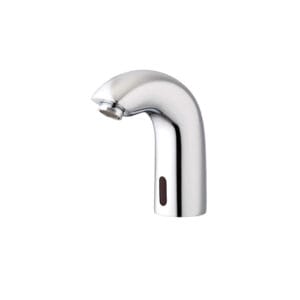 Touch-free sensor faucet for commercial washroom